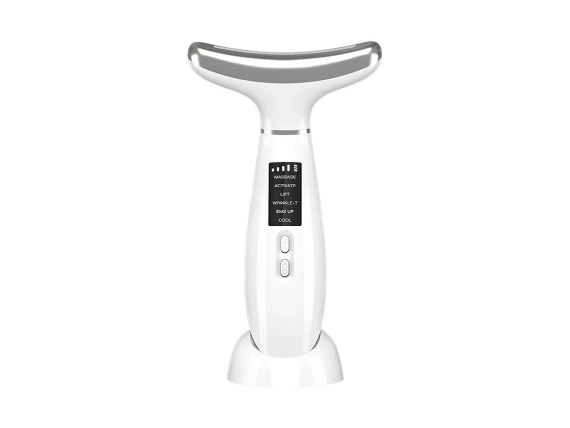 Terapia De Luz Vermelha Para Rosto E Pescoço Massageador Antienvelhecimento Para Rosto E Pescoço Massageador Facial Calmante E Relaxante P Yizhood