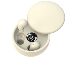 Mini Fones de Ouvido Bluetooth Invisíveis IPX5 À Prova D'água JIAPEI (bege)