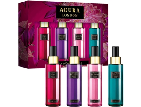 Conjunto De Brumas Corporais 4 X 60ml Aoura