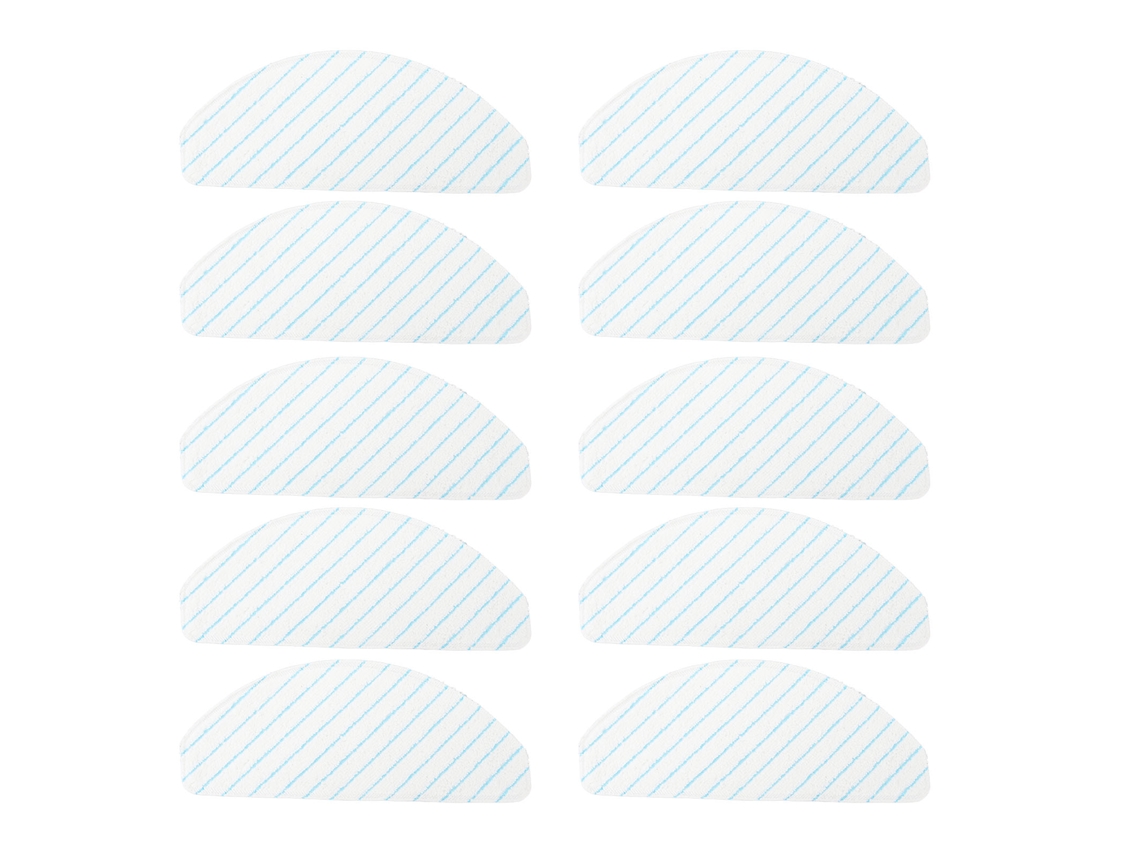 Primerox 10pcs Presilhas de Mop Descártaveis Microfibra para Robô T9 T8 Aivi N8 Absorvente