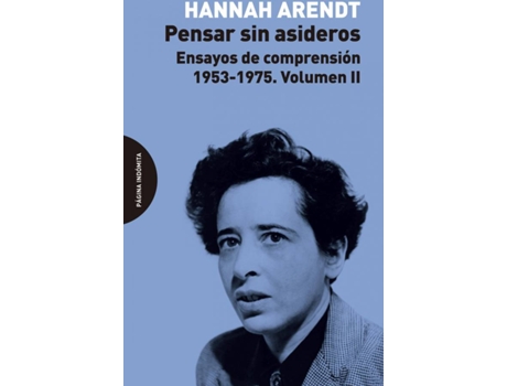 Livro Pensar Sin Asideros de Arendt Hannah (Español)