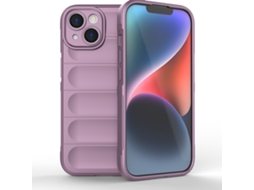 Capa Halinuia Para Iphone 15 Magic Shield Tpu Roxa (proteção Integral, Interior Em Flanela)