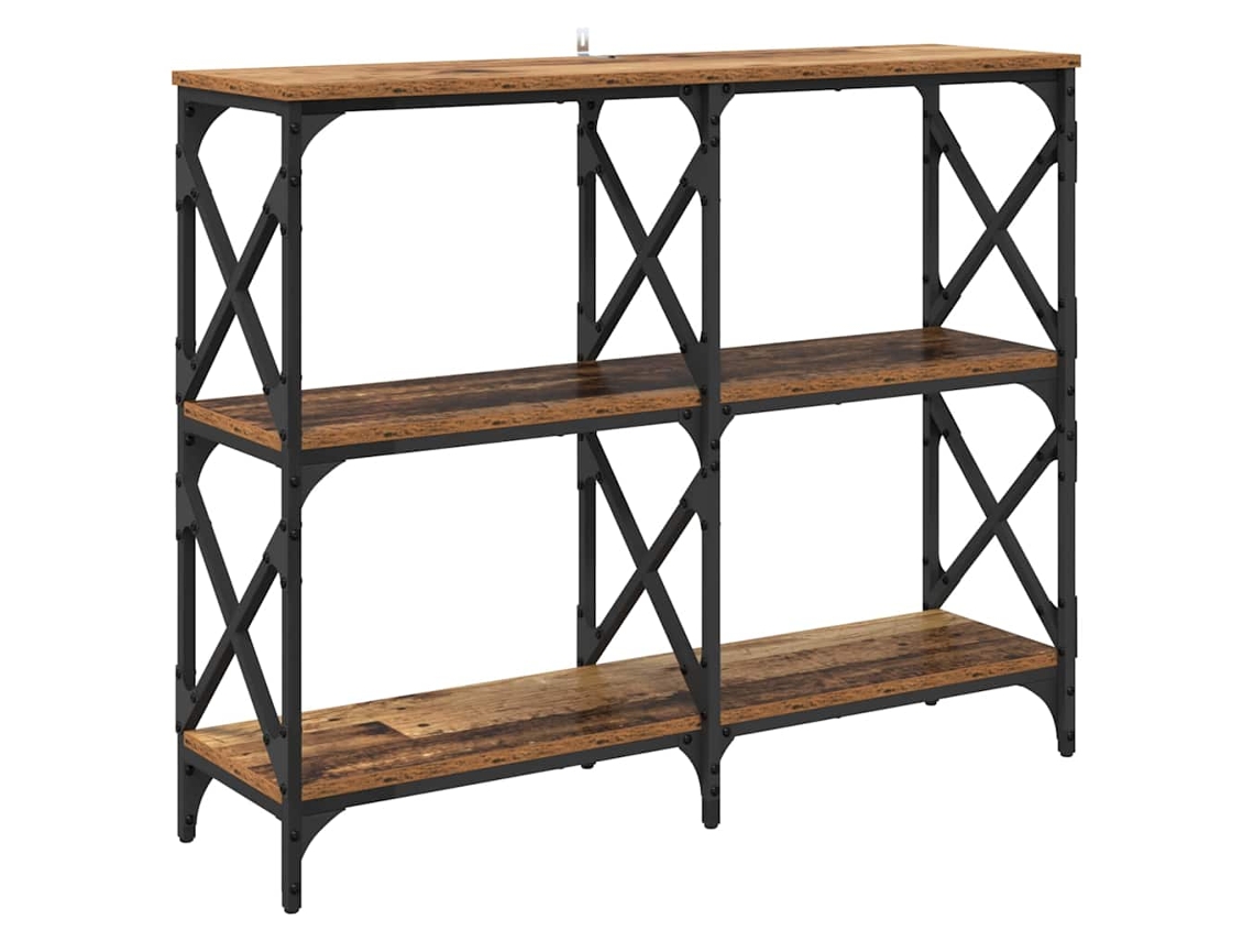 Mesa Consola | Aparador Madeira Antiga 100 X 28 X 80,5 Cm Madeira Processada