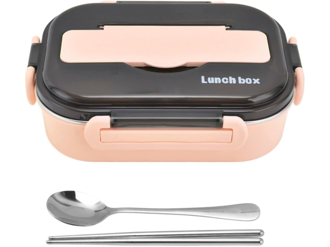 Lunchbox 1500 Ml - Adultos E Crianças - Aço Inox - Rosa