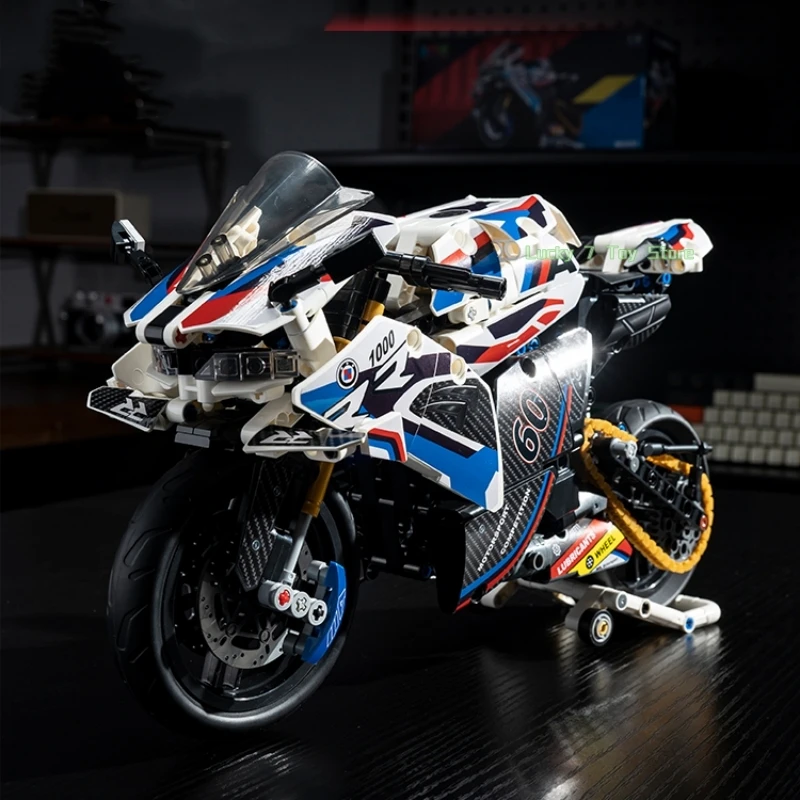 Motocicleta De Corrida Técnica 1000 Rr - Modelo De Brinquedo Em Blocos De Montar