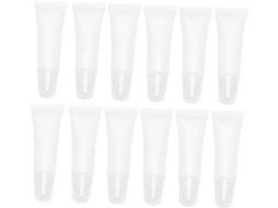60 Unidades De Tubos Labiais Transparentes Vazios E Recarregáveis, Recipientes Cosméticos Para Pomadas E Outros Produtos.