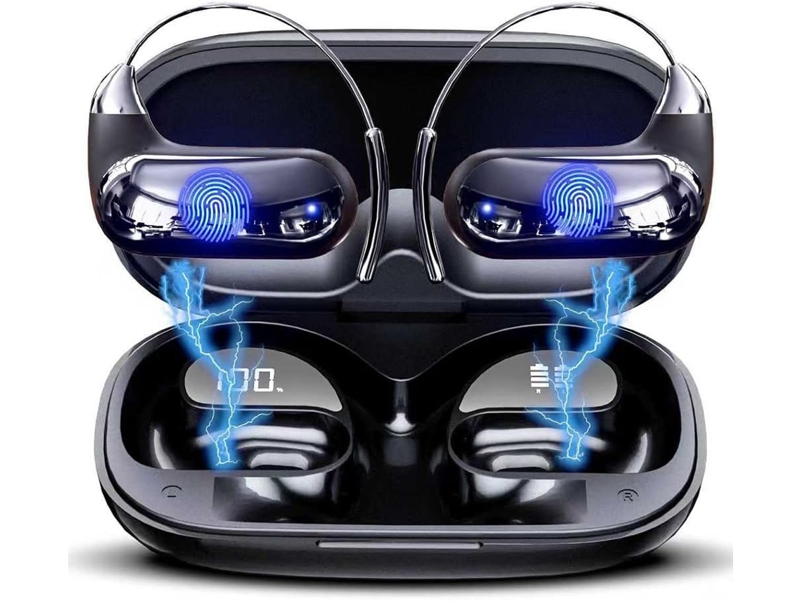 Fones De Ouvido Bluetooth Com Ia E Tradução Inteligente Para Interpretação Simultânea Em Tempo Real. Design