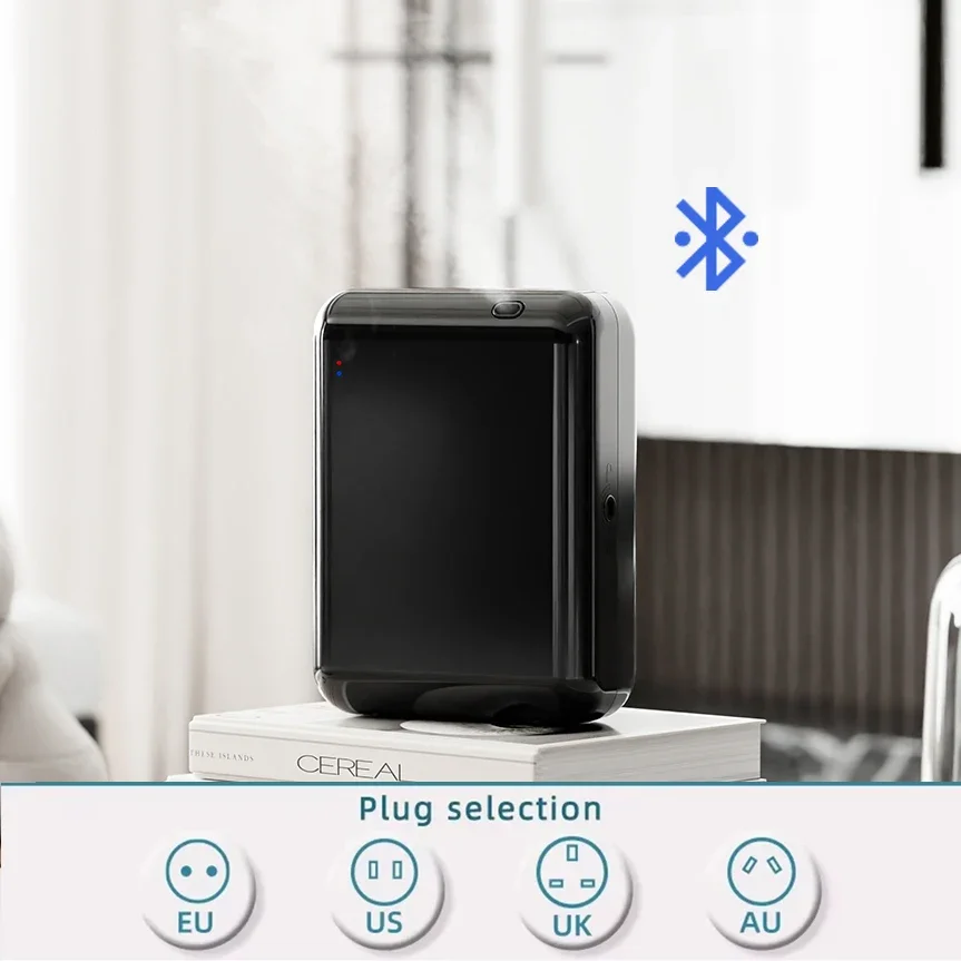 Difusor de Fragrâncias MDUG, Bluetooth, portátil, casa, controle remoto, preto
