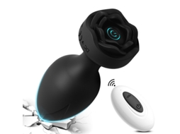 Vibrador Anal Recarregvel Com Controle Remoto Para Casais (preto)
