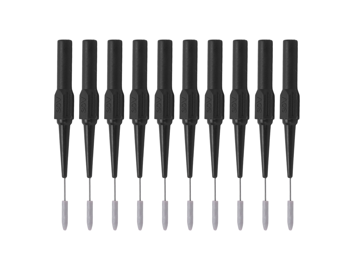 10pcs Sonda de Teste 26.010 Agulha 0.7mm Soquete 4.0mm com Perfuração para Equipamentos de Teste Preta