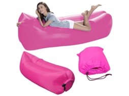 Sofá Insuflável VERG (Xxl - Cor de Rosa - 220cmx70cm)