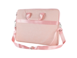 2026zentro-bolsa Para Notebook De 15.6 Polegadas Grande Capacidade À Prova D'água Têxtil Oxford Portátil Com Cinto De Ombro Rosa