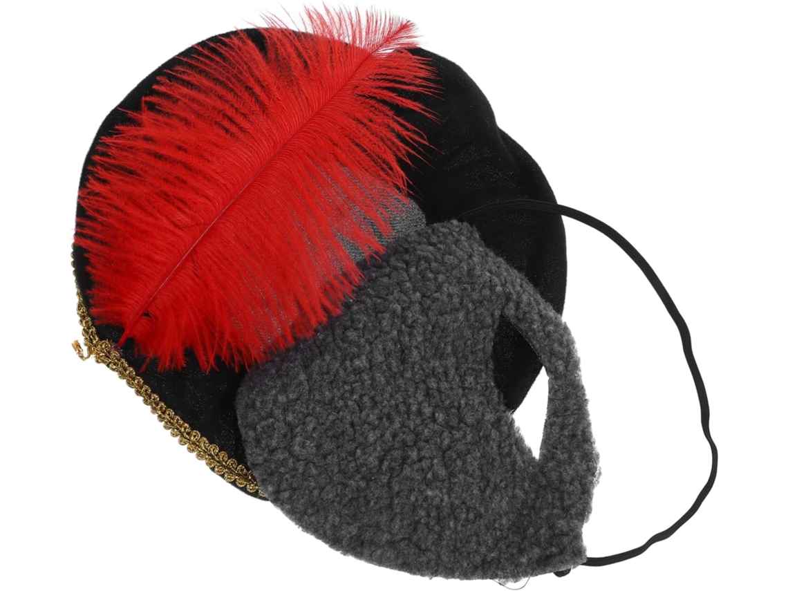 Chapéu Medieval Masculino Com Barba, Conjunto Com 1 Peça, Traje