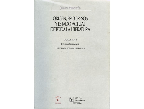 Livro Origen, Progresos Y Estado Actual De Toda La Literatura de Juan (1740-1817) Andres (Espanhol)