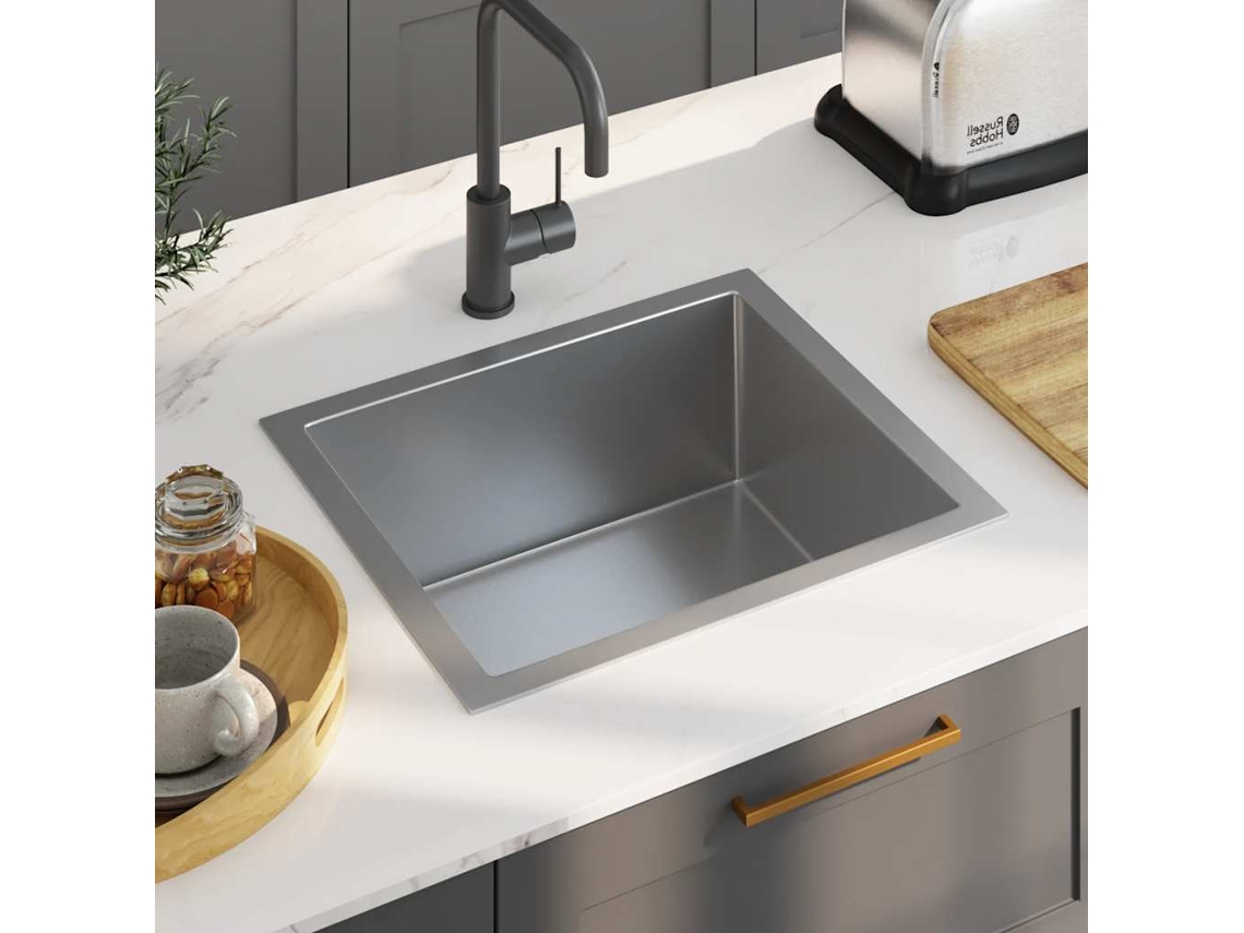 Lava Louã§a De Cozinha Artesanal Aã§o Inoxidãvel DKD HOME DECOR