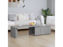 Vidaxl Mesa De Centro 150x50x35 Cm Derivados De Madeira Cinza Sonoma