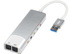Placa Conversora de Áudio Usb Externa, Adaptador de Fone de Ouvido 5.1 Canais, Som Spdif. SFUSHOS