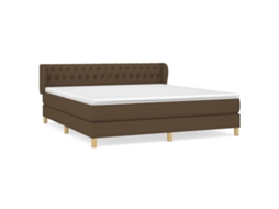 Box Spring Bed, Box Spring Beds Vidaxl Marrom Tecido (180 X 200 Cm)
