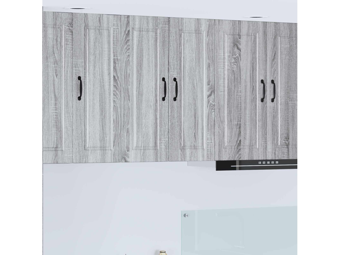 Vidaxl Armário De Parede Porto Cinza Sonoma 60 X 31 X 80 Cm