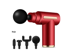 (vermelho) Mini Pistola De Massagem Sem Fio Para Relaxamento Muscular, Massageador De Fáscia Cervical