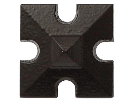 Clavo forja roseta 45x45 n.1000 negro