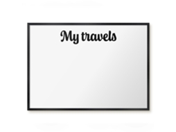 Magnetic Board My Travels For The Living Room Espelharte (70x50 Cm)