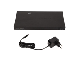 Aetheria divisor de Interface Multimídia Hd 1x8 4k Distribuidor de Som e Vídeo com Carregador Plug Eu