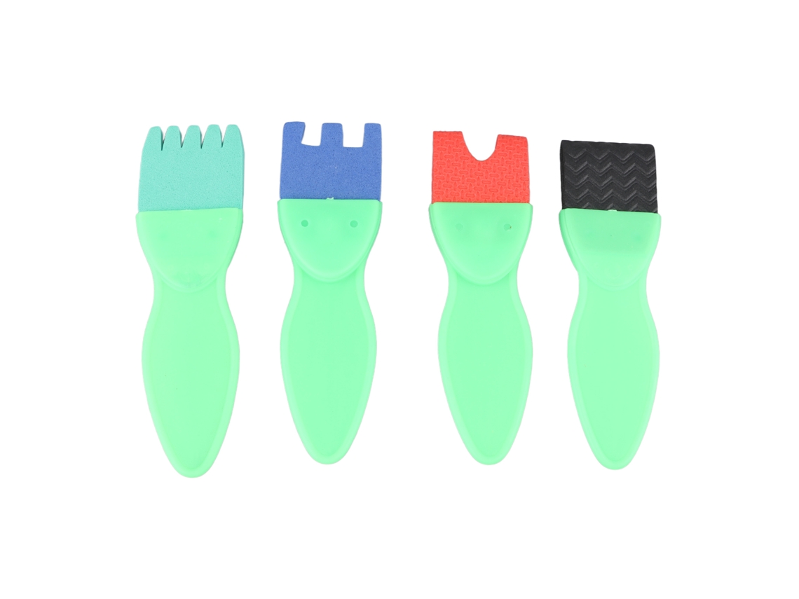 26pcs Esponjas De Pintura Para Niños Cepillos Lavables Reutilizables Sellos De Esponja Para Niños Y Adultos