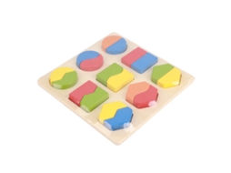 Brinquedo Educativo De Madeira Placa De Formas Geométricas Para Bebês E Crianças Pré-escolares