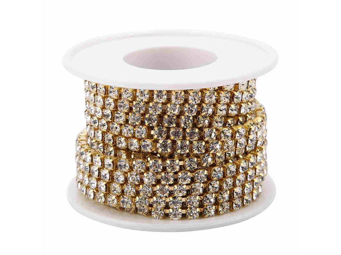 Moda Diy Cadeia Cristal Rasteiro Ss16 5j