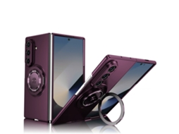 Capa Magnética Para Samsung Galaxy Z Fold 8 Ultra, Com Mag-safe Suporte Giratório De 360°,com Aba De Suporte. Bordô Hexinyigjly
