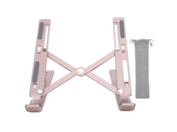Suporte Para Notebook (resfriamento Ajustável) Suporte Para Notebook De Liga De Alumínio Dourado-rosa