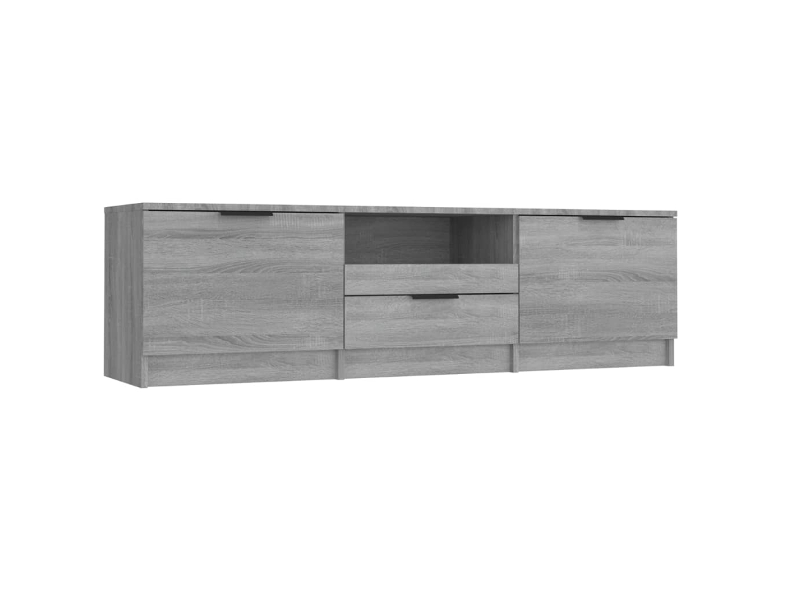 Móvel TV MAISON EXCLUSIVE em Madeira Cinzento Sonoma (140x35x40 cm)