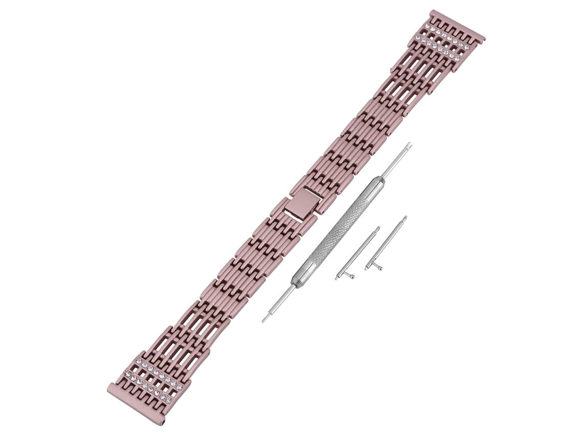 Cadeia de Broca de Aço Inoxidável Bronze com Strass EOOCOO