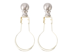 2026 2pcs Adaptador de Clip para Lámpara Bombilla Porta Abatimiento de Metal Moderno Estilo Oro para Sala Dormitorio