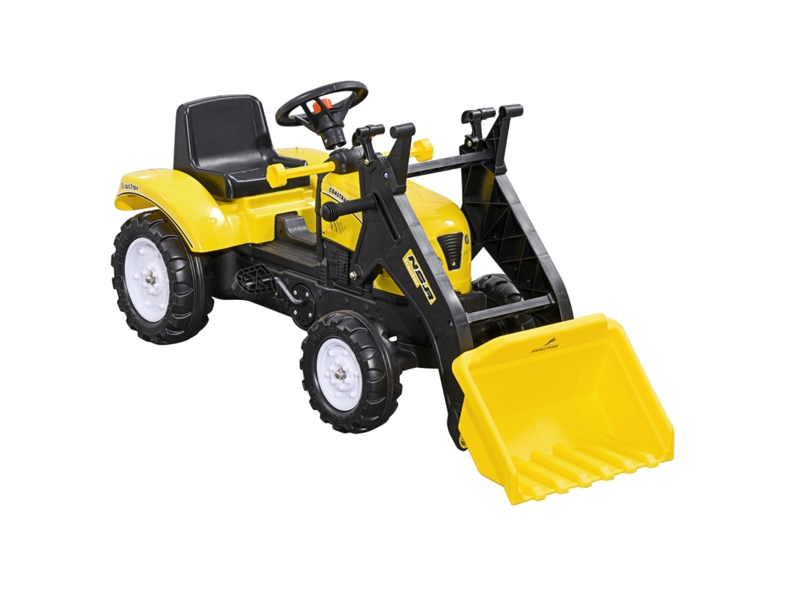 Carro Elétrico Infantil, Trator para Crianças, com Controle Remoto para Pais, Velocidade Máxima de 6 Km/h Vermelho e Preto.