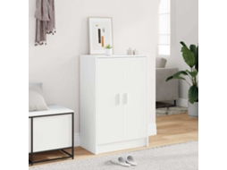 Vidaxl Armário Para Sapatos 60x35x92 Cm Derivados De Madeira Branco