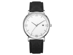 Relógio de quartzo com pulseira de couro, estilo simples e moderno, decoração manual (6)