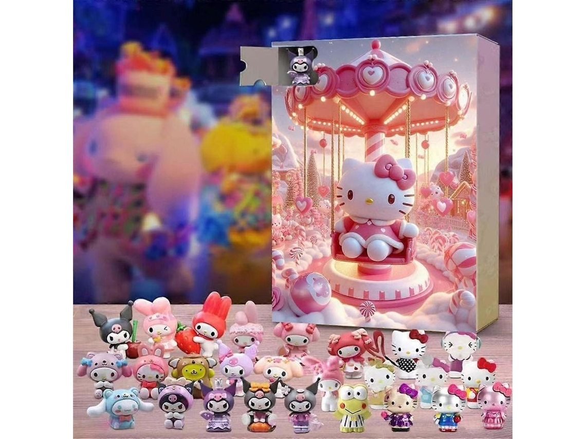 Caixa cega do advento de natal 2025 sanrio 24 peças presente surpresa de natal S/MARCA