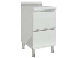 Vidaxl Armário De Cozinha Comercial Com 2 Gavetas 50x60x96 Cm