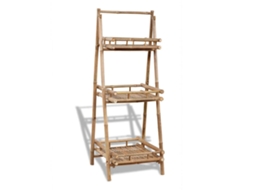 Vidaxl Floreira C/ 3 Prateleiras Bambu