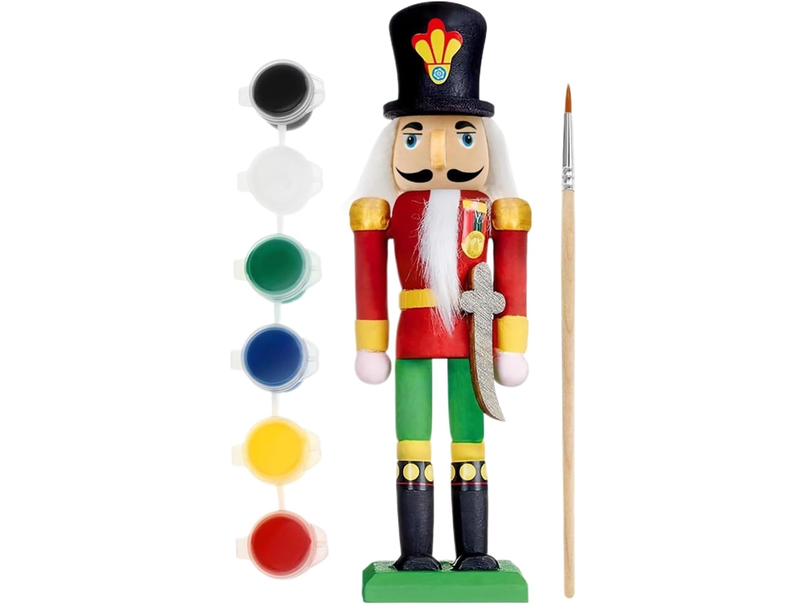Quebra-nozes De Madeira Para Pintura | Kit Para Pintura, Ideal Para Festas