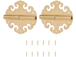 Dobradiças Aramox Vintage Em Latão, Estilo Antigo E Fácil Instalação, Para Caixas De Vinho E Ferramentas, 2-conjuntos