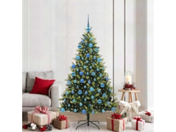Vidaxl Árvore De Natal Artificial Articulada 300 Leds Verde 180 Cm