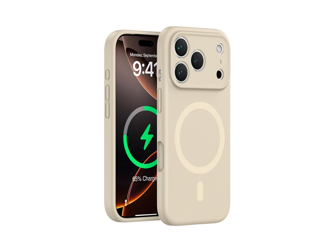 Capa De Silicone Líquido Para Iphone (cor Café, Iphone 17 Pro), Com Forte Fixação Magnética, Proteção Completa E Design Simples.