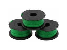 3 Bobinas De Reposição Para Cortadores De Relva Black+decker, Linha De Nylon 2mm 6m, Compatível Com Reflex Plus