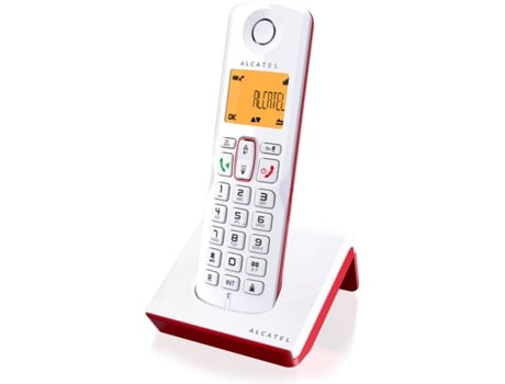 Telefone ALCATEL S250 Branco, vermelho