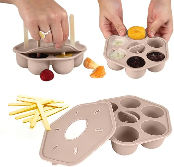 Bandeja De Congelador Leite Materno Silicone, Molde Sorvete, Armazenamento Qualidade Alimentar Para Cozinha Doméstica