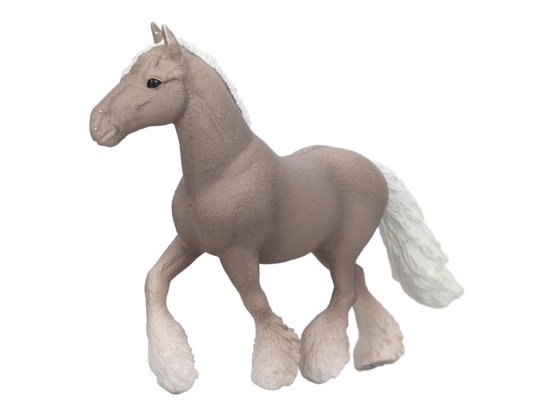 Ats figura de Caballo de Simulación Alta Con Detalles Rica En Plástico Duradero Juguete Estable para Niños Decoración Hogar Caballo Gris Plata