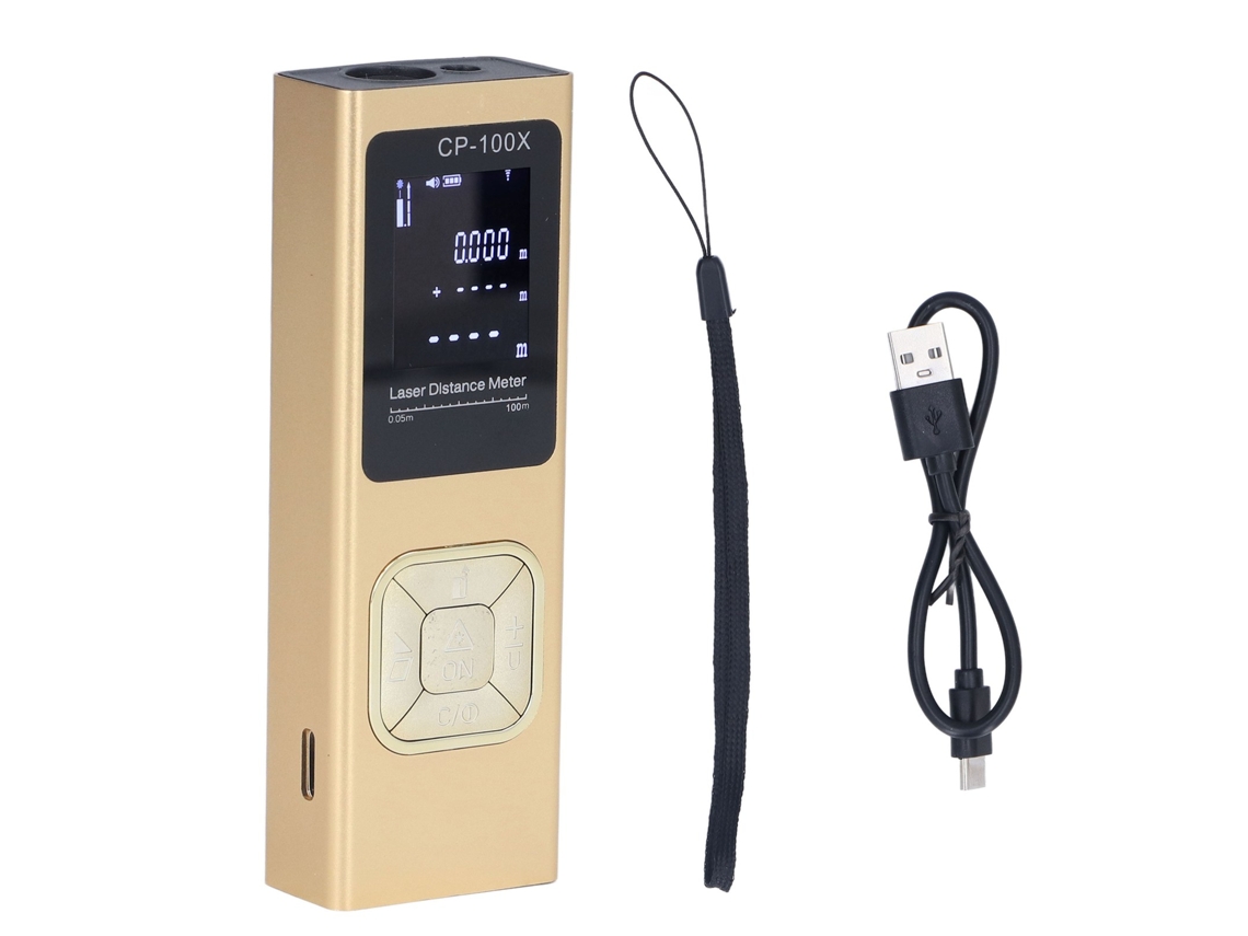 Medidor de distância a laser Primerox, ultrafino, com visor digital, até 100 m | S/BRAND